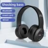 P47 Bluetooth Foldable Headphone with shocking bass